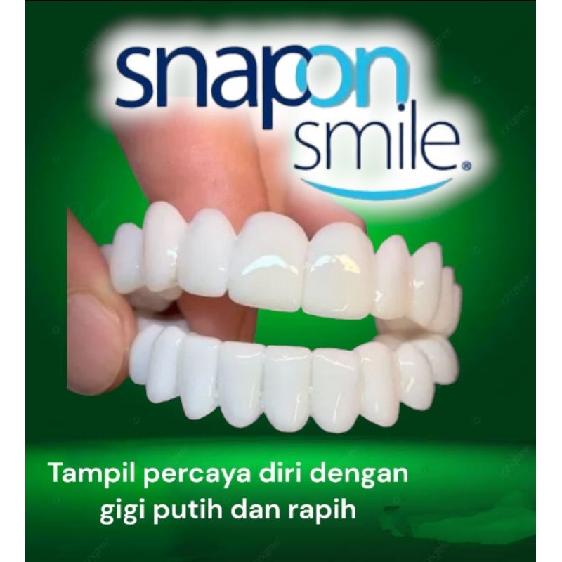 [ BIG SALE ] SNAP ON SMILE Sepasang gigi palsu instan atas bawah venner inovative 100% ORIGINAL