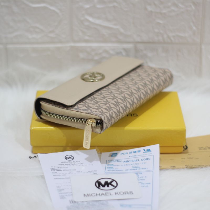 Dompet Resleting Tutup MK kualitas import bahan premium