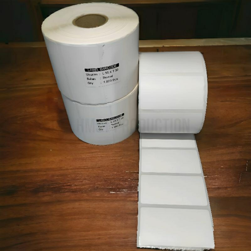 

LABEL BARCODE 55 x 30 - LABEL THERMAL 55 x 30 Premium Topcoated
