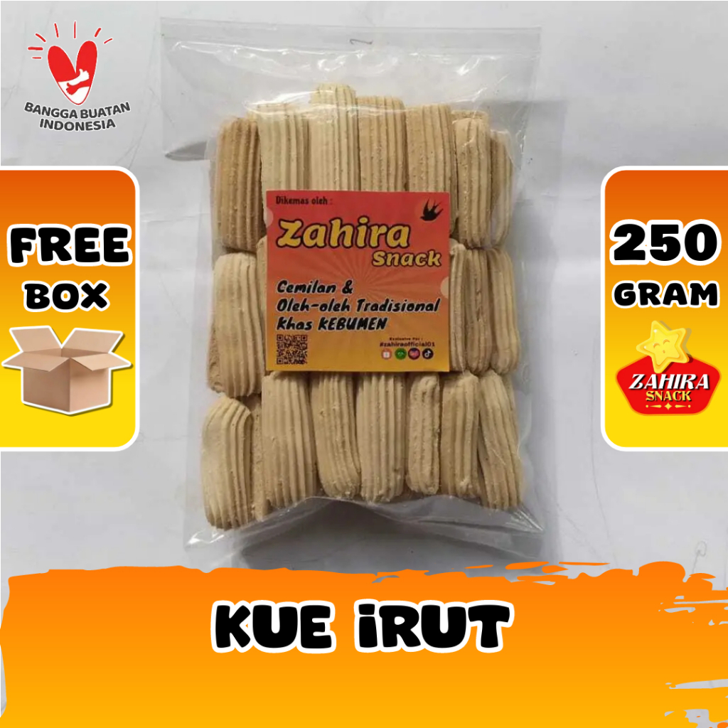 

Kue Irut Jari Cemilan Sehat Kue Kering Untuk Asam Lambung 250gram