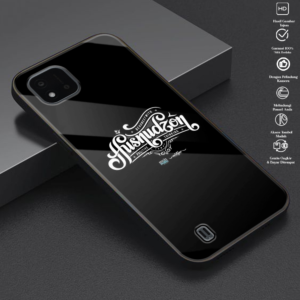 Case REALME C20/REALME C11 2021  - Casing REALME C11 2021/REALME C20 ( LATAR HITAM ) - 2D Premium Gl