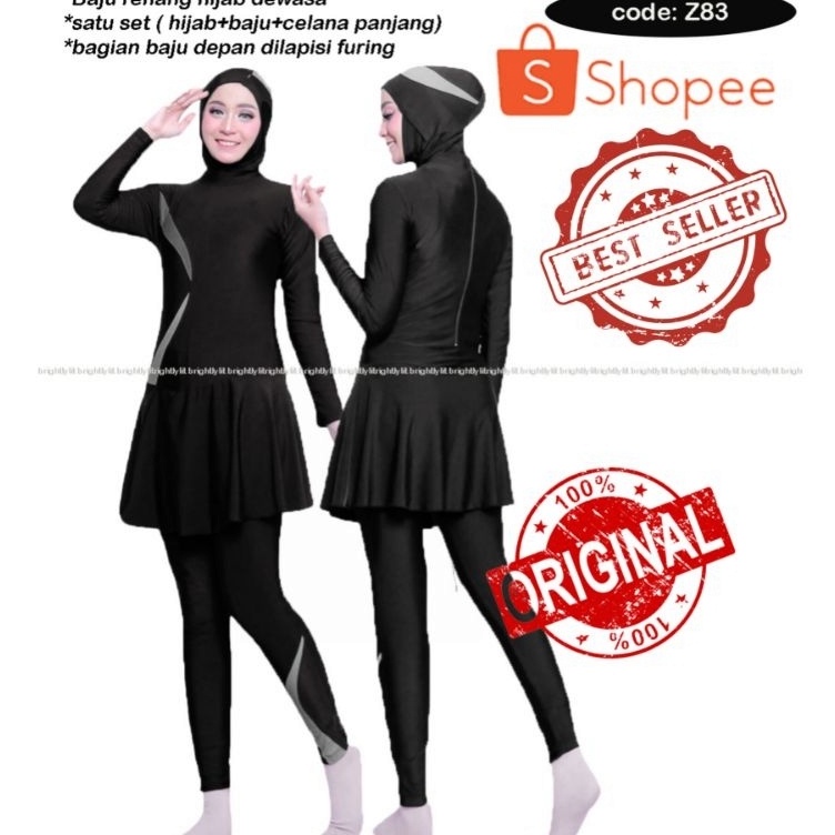 Harga Promo Baju renang muslim dewasa pakaian renang wanita muslimah hijab remaja dewasa baju renang