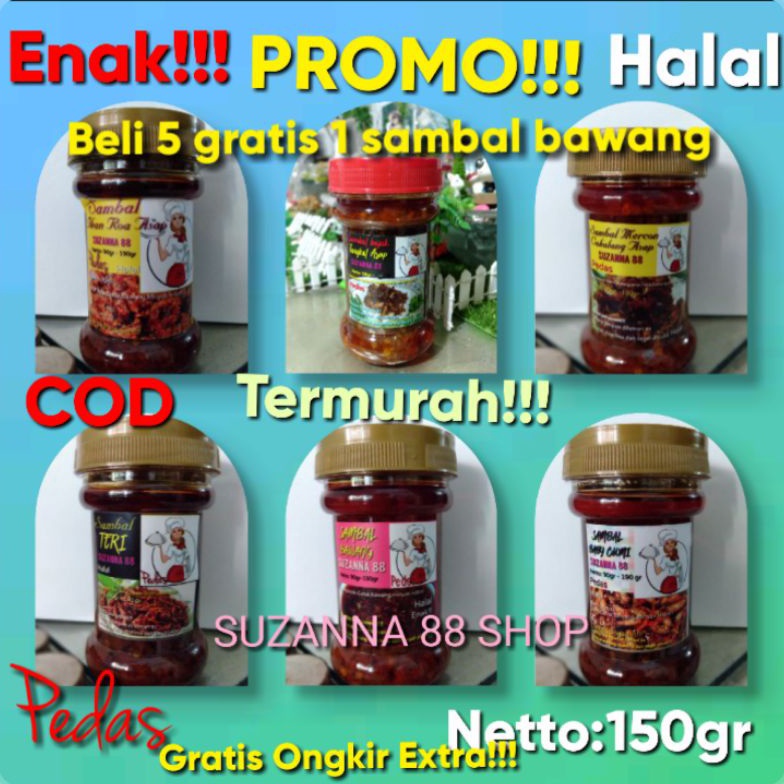 

VADR68 Sambal baby cumiTeri Medanbajak tongkol cakalang Roa Teri pedas paling enakk 276