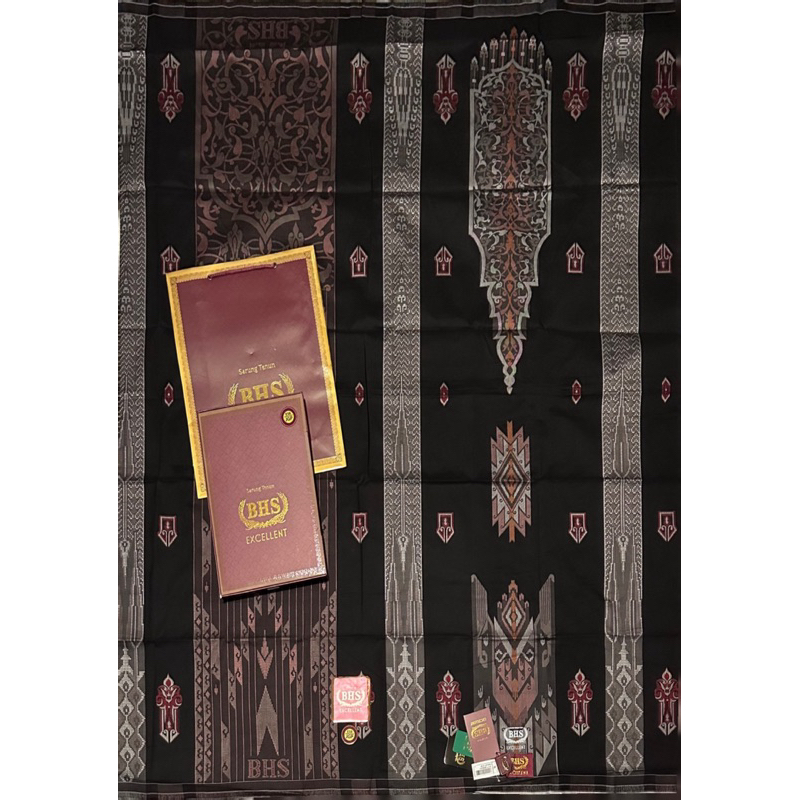 Sarung BHS Excellent JGP Black Series - Sarung BHS Excellent JGP JGO JGB JSA JGT JGF JGHHitam Putih