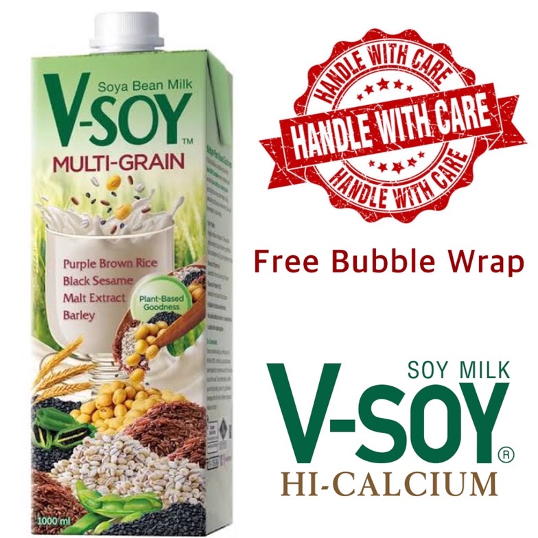 

CODEBARANG958WRH VSoy Multigrain 1 Liter Vsoy Multi Grain Susu Kedelai 1ltr 44