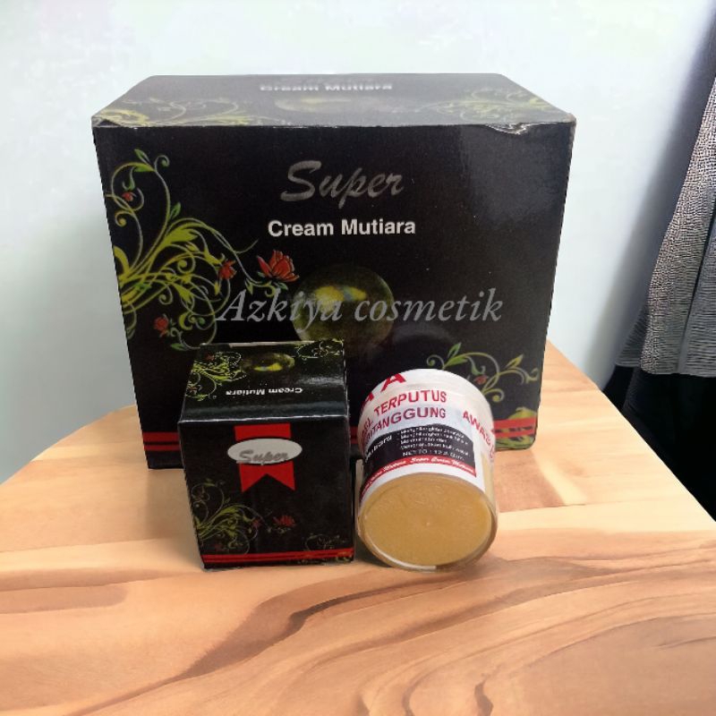 LUSINAN CREAM MUTIARA HITAM SUPER ORIGINAL PERBOX