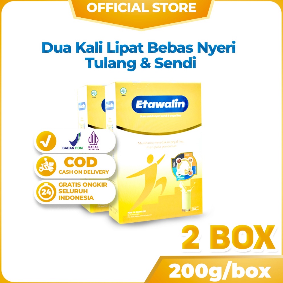

PROMON2ND 2 box Etawalin Susu Kambing Atasi Nyeri Sendi Sakit Lutut Dan Asam Urat 264