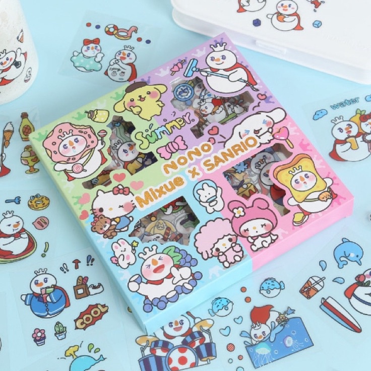 

Sea Murah Aneka Stiker mixue isi 1 momo Wateroof Sticker Tumr Lucu Kartun Korea Dekorasi Hiasan Scrapbook DIY