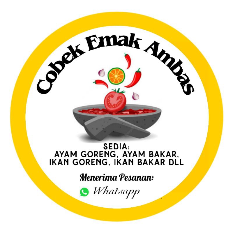 

(MINIMAL ORDER 100 PCS) STICKER KATERING/STICKER MAKANAN/STICKER NASI BOX/STICKER CEMILAN/STICKER AYAM BAKAR