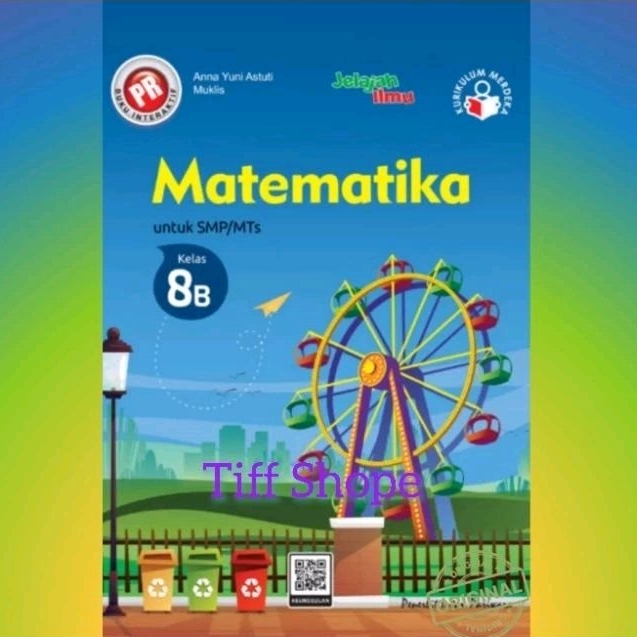 Buku lks pr Matematika kelas VIII, 8 semester 2 kurikulum merdeka tahun 2024 Intan Pariwara