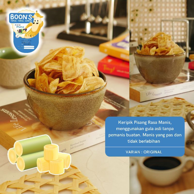 

Keripik Pisang BOON'S varian Manis