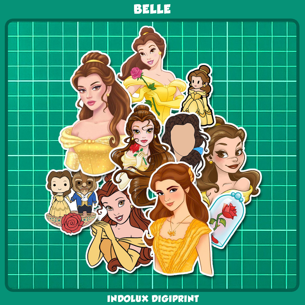 

Sticker Belle Beauty and The Beast Disney Princess Stiker Journal Scraping Book Buku Jurnal Anak Anti Air Untuk Laptop HP