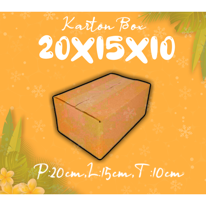 

KARTONBOX 20X15X10 (KARDUS PACKING/KARDUS POLOS/KARDUS MURAH)