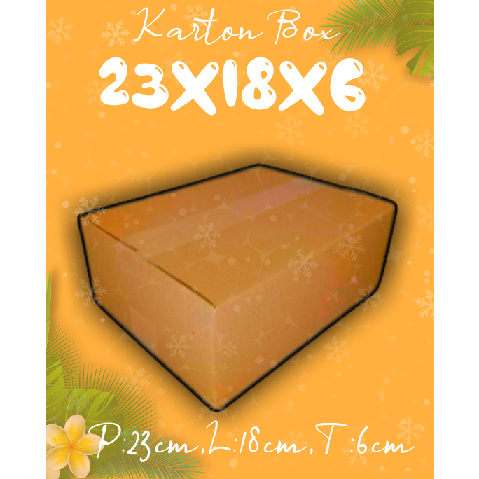 

KARTONBOX 23X18X6 (KARDUS PACKING/KARDUS POLOS/KARDUS MINI)