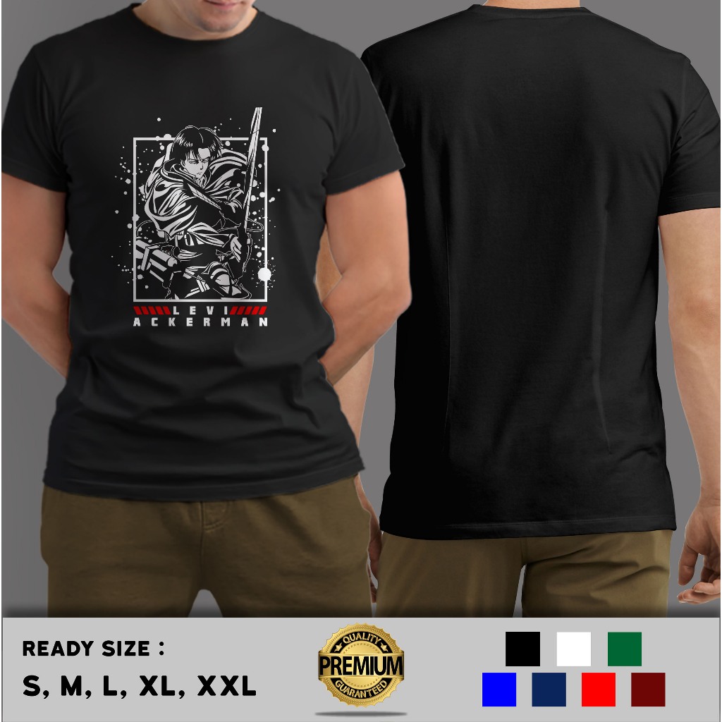 Kaos LEVI ACKERMAN Terlaris