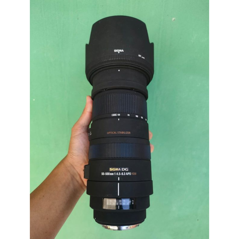Sigma 50-500mm 4.5 6.3 APO HSM for CANON 50-500mm DG