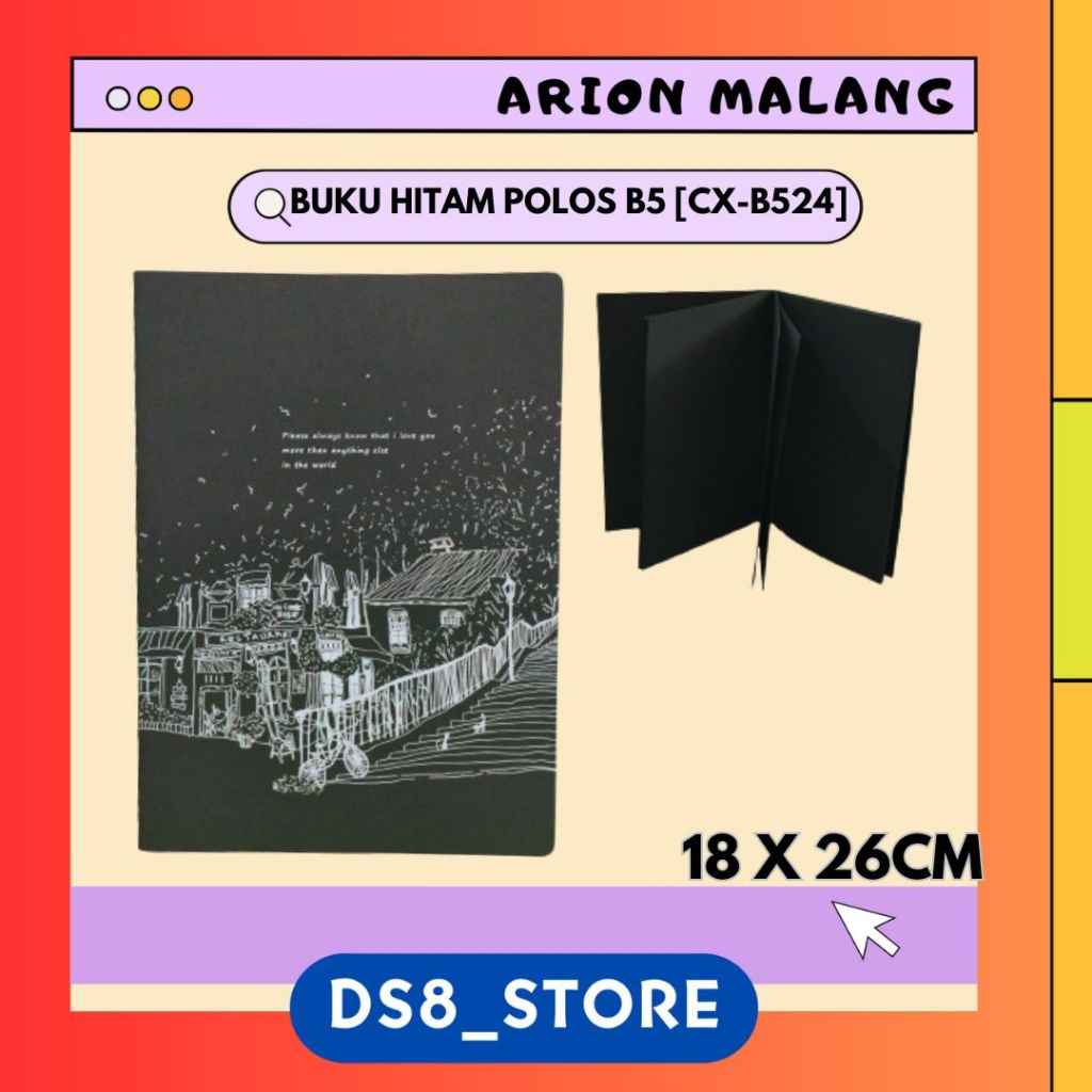 

BUKU HITAM POLOS B5 [24 LEMBAR] CX-B524]