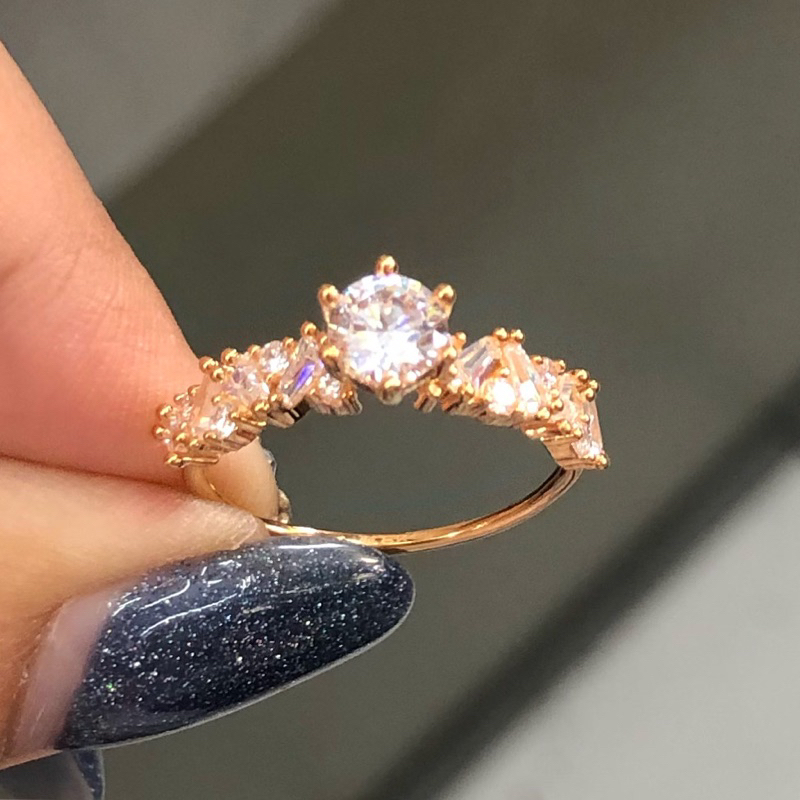 B8 KO- CINCIN SOLITAIRE 1.8GR KADAR 375 UKURAN 12