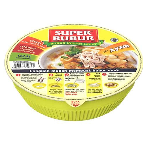 

Super Bubur Cup 64gr Varian Ayam