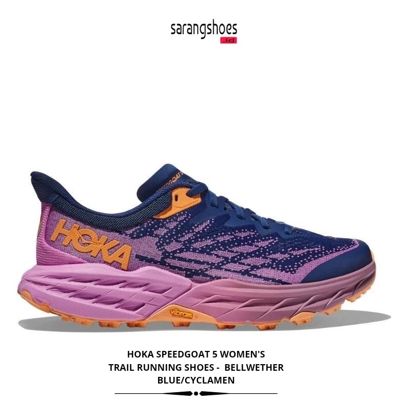 Hoka Speedgoat 5 Women's Trail Running Shoes - Bellwether Blue/Cyclamen