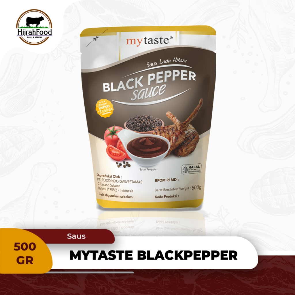 

MyTaste Black Pepper Sauce Saus Lada Hitam Dengan Bahan Pilihan 500gr