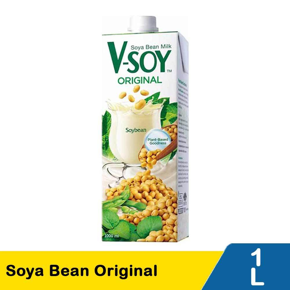 

V-Soy Soya Bean Original Milk 1000 mL VSoy 1L Susu Kedelai