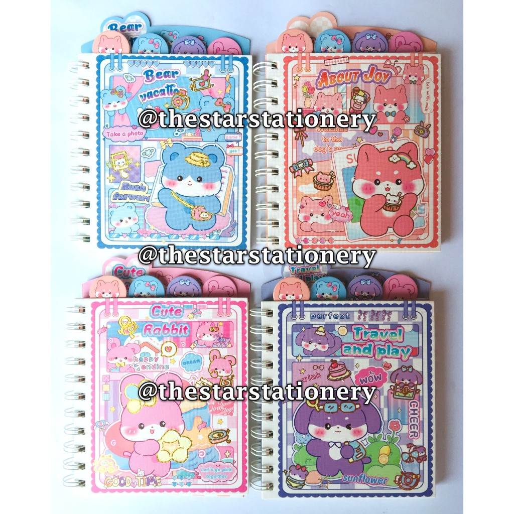 

(1 Biji) Spiral Note Book Fancy 36K 80-90 Lembar 18 x 14 x 1.2 cm / Note Pad Spiral / Note book Spiral / Note book Ring / Note Book Mini Spiral / Buku Tulis Spiral Karakter / Spiral Notebook Depai 36K-2052-07 36K-2052-10