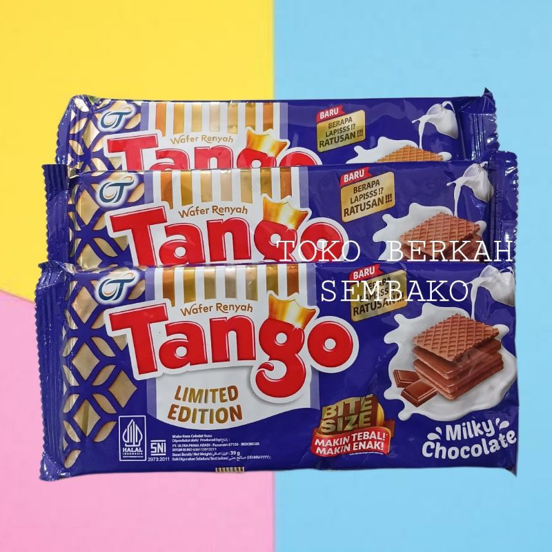 

Tango Wafer Bite Size Milky Chocolate 39gr Isi 10pcs -1 PACK