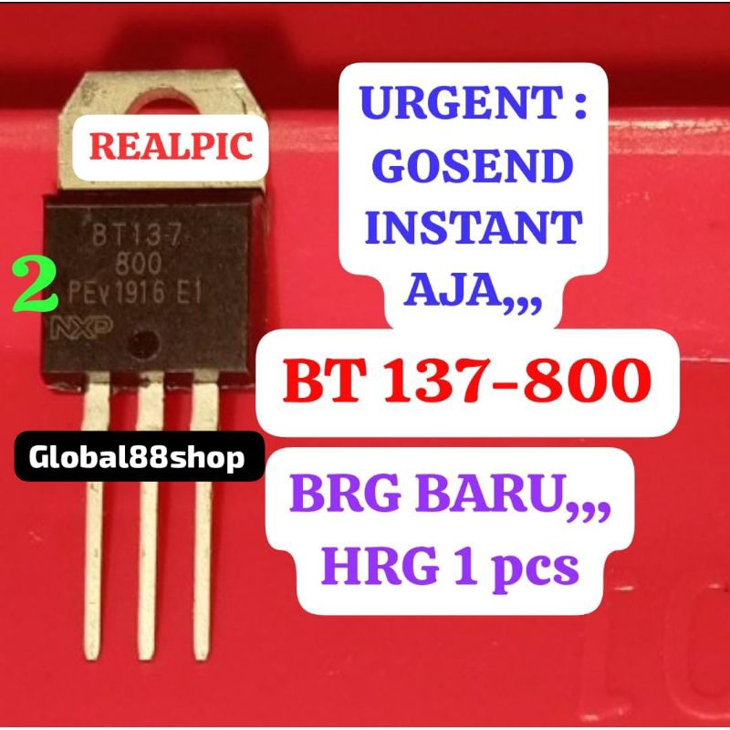 BT137-800E BT 137-800E TR TRANSISTOR MOSFET FET TRIAC 8A 800V