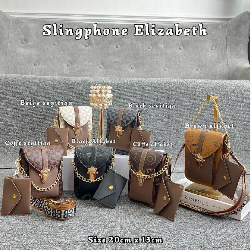 NEW GROSIR TAS WANITA KEKINIAN SLINGPHONE ELIZABETH PREMIUM