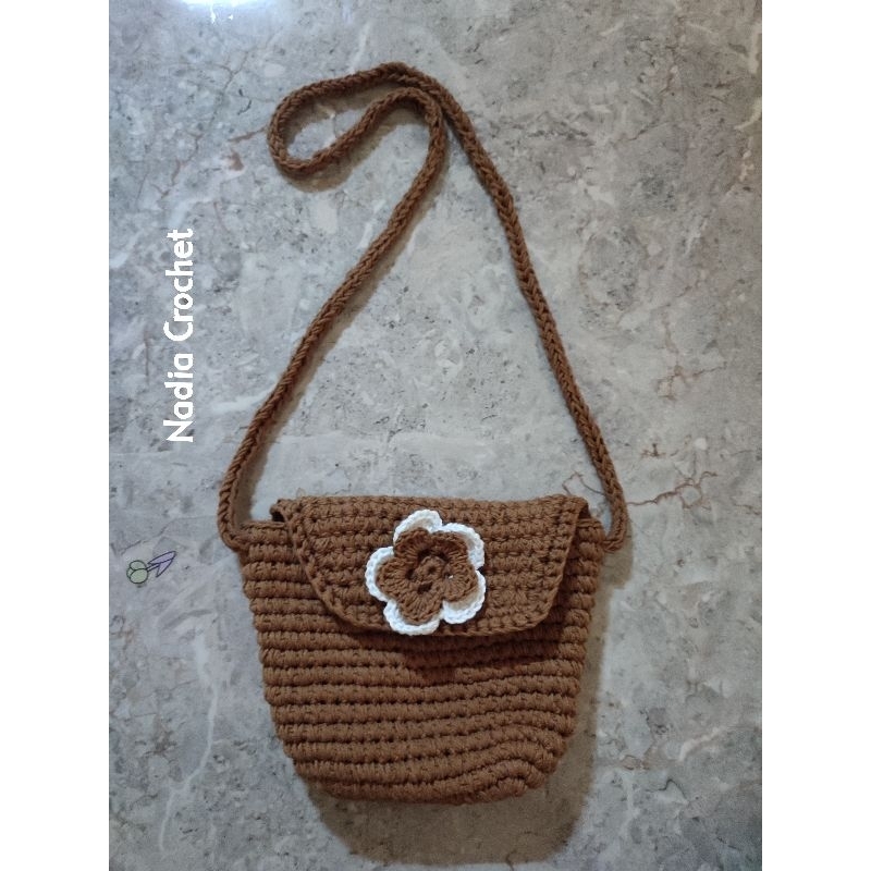 Tas Selempang Rajut Anak