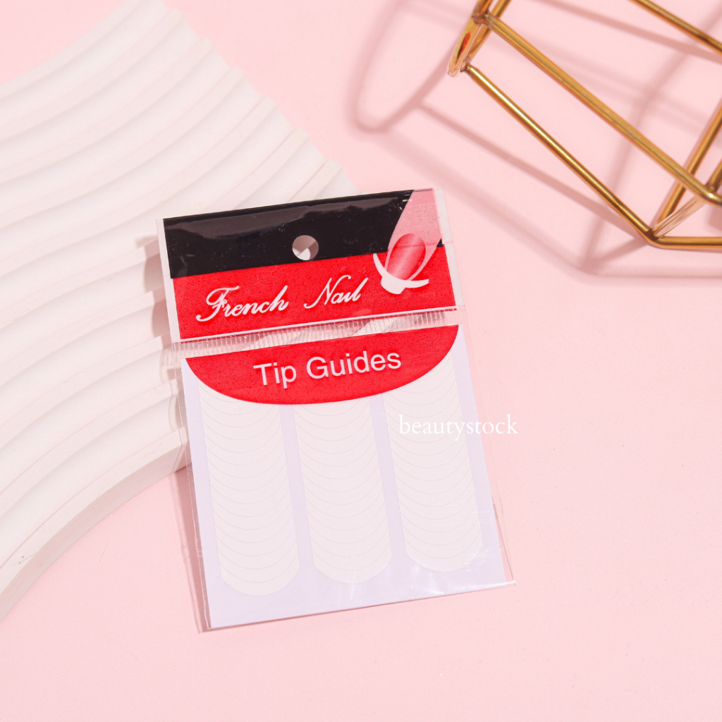 French Nail Tip Guides Ujung Kuku Nail Art Putih