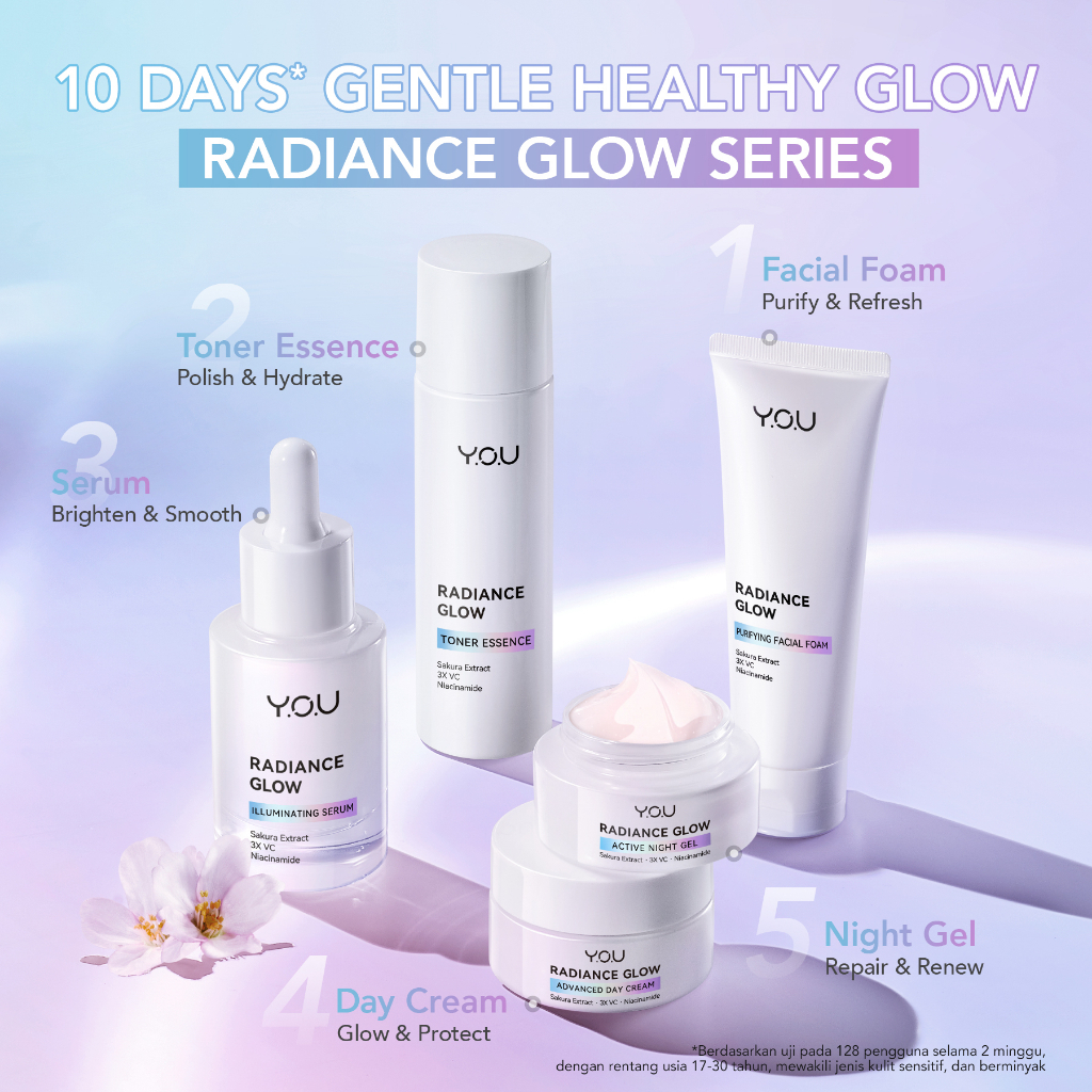 YOU Radiance Glow Set -  Untuk kulit berminyak dan Sensitif - Mencerahkan