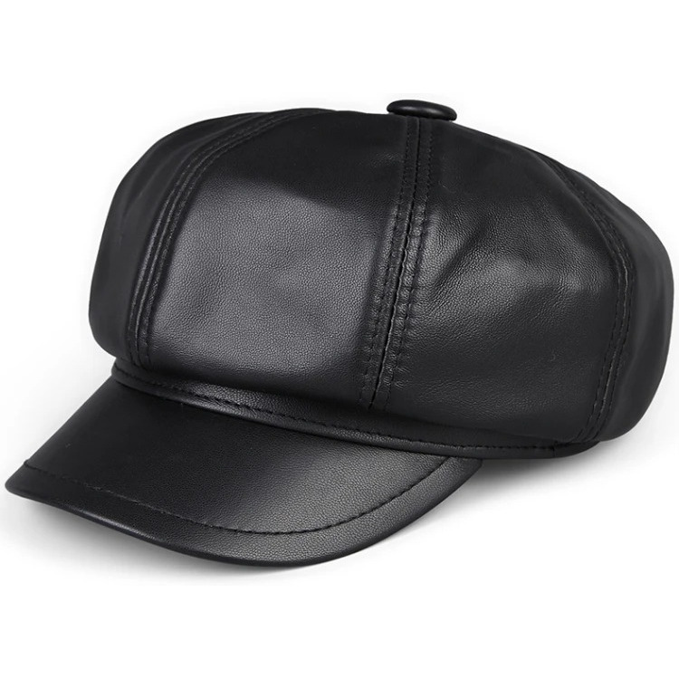 Topi kulit captain pilot terbaru asli garutan