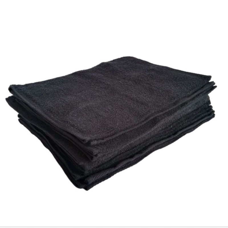 Handuk Hitam Salon / Barbershop Invicta