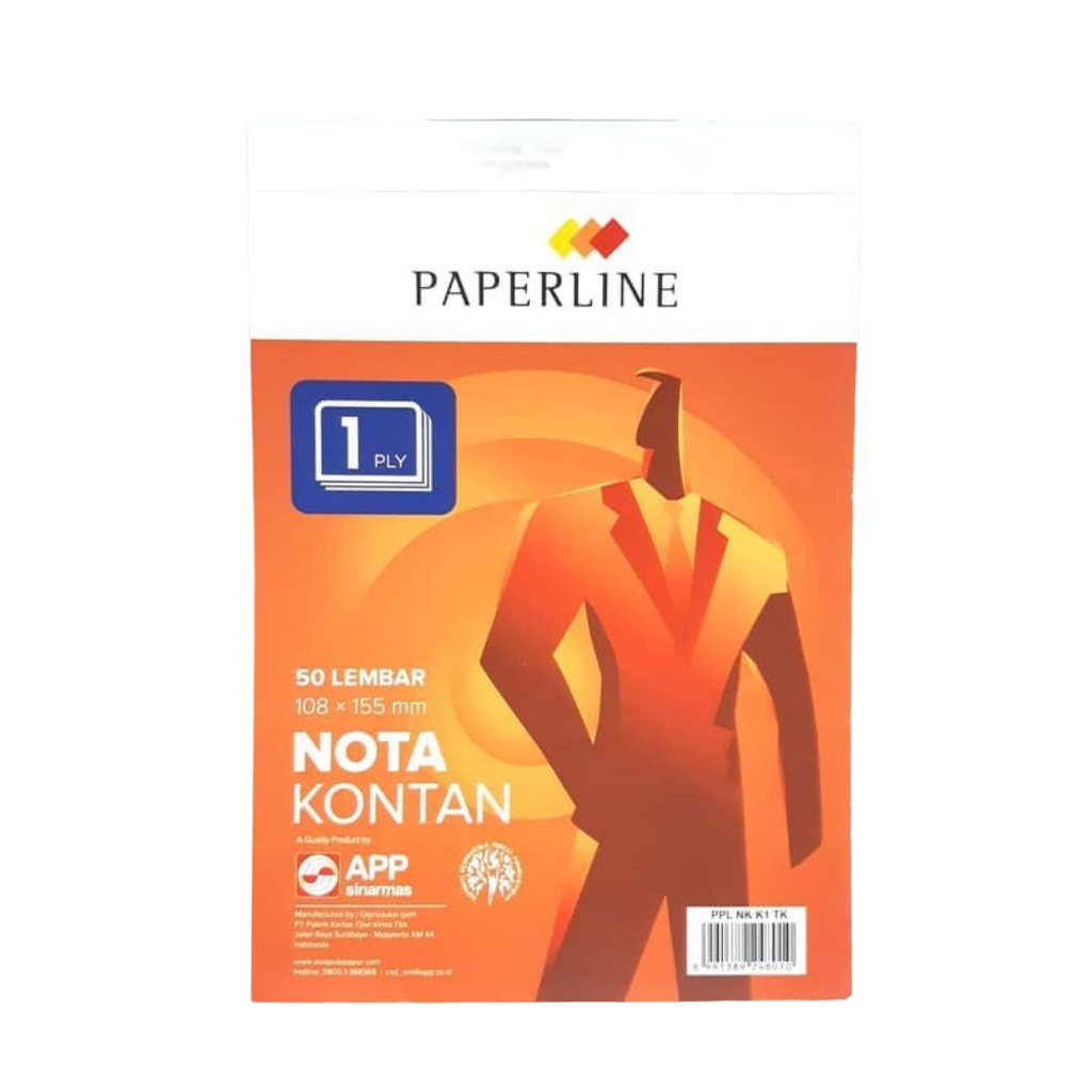 

NOTA KONTAN KECIL 1 PLY PAPERLINE (1 Pak isi 10 Buku)