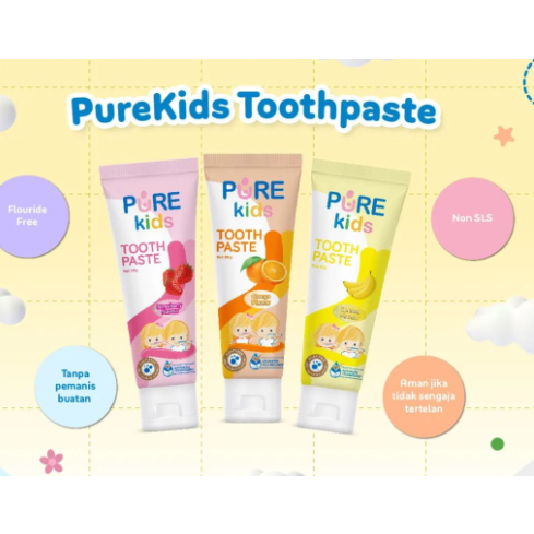 PureKids Pure Kids Toothpaste with Xylitol / Tooth paste Pasta gigi bayi dan anak 50gr