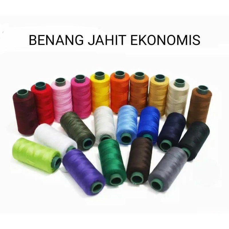 BENANG JAHIT HITAM BENANG JAHIT PUTIH BENANG JAHIT WARNA WARNI