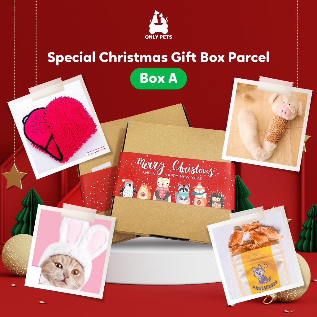 

ONLY PETS Special Christmas Gift Box Parcel Hampers Kado Edisi Natal