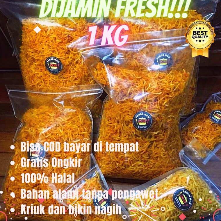 

modelTipe R43 Termurah Kentang Mustofa 1kg Camilan Cemilan Snack Lauk Keripik Kering Kentang Mustofa Mustopa Kriuk Crispy Renyah Balado Pedas Pedes Manis Kentang Goreng Sambal Sambel Kentang Makanan Tradisional Tanpa Pengawet Murah 1kg 5gr Makanan Ring