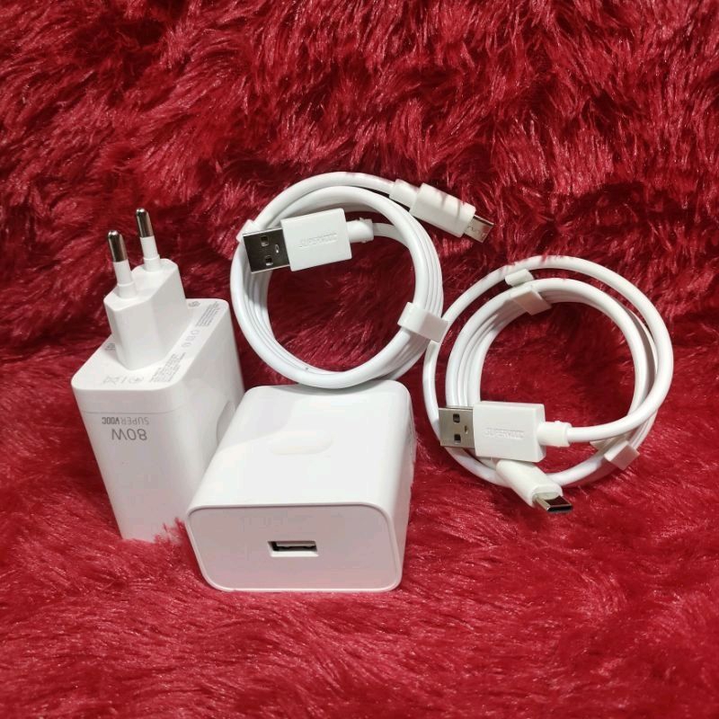 Charger Oppo Reno 8 Pro 5G Type C Charger Adaptor Casan 80W Tc Super Vooc