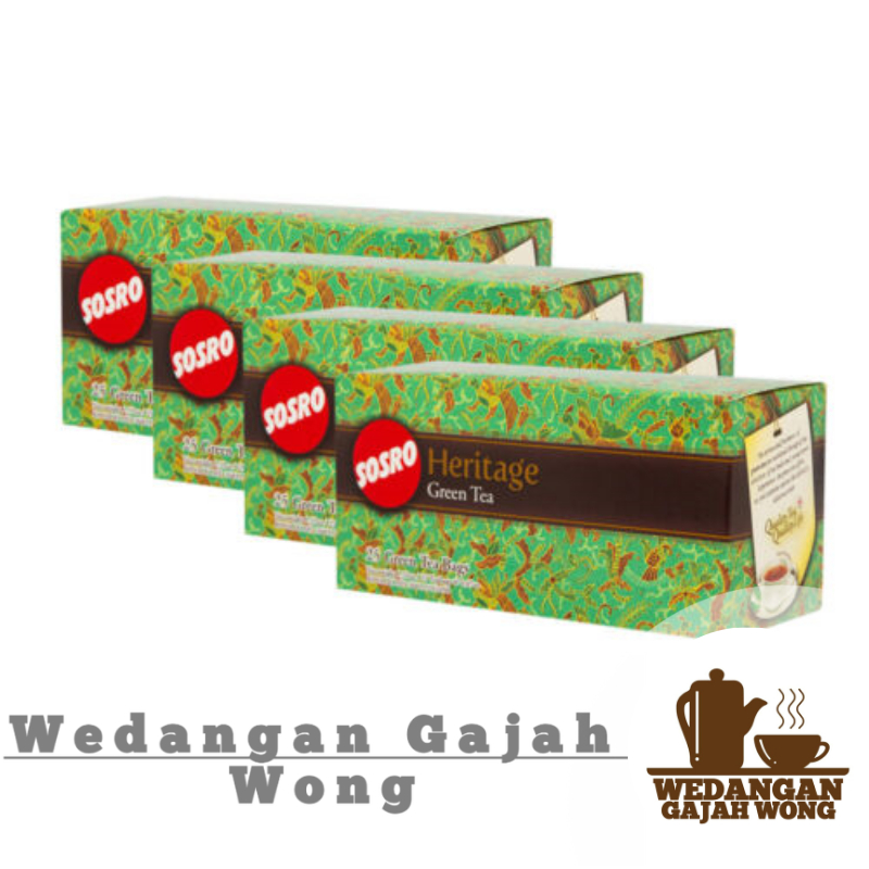 

TEH SOSRO HERITAGE GREEN TEA TEH HIJAU 25 KANTONG