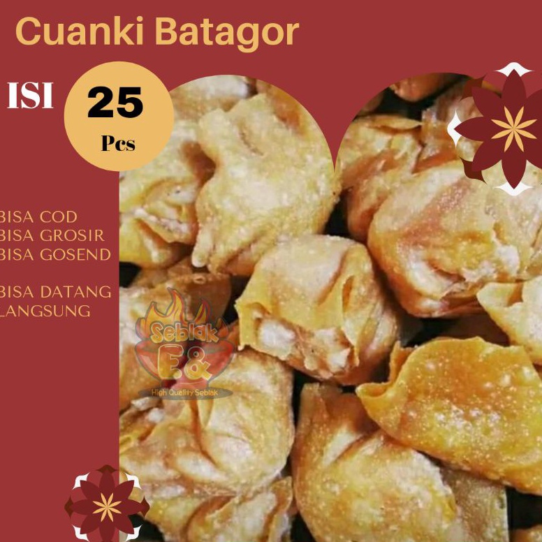 

TIPE MKQ28 Cuanki batagor besar 25 pcs cuanki batagor besar toping baso Aci bakso cuangki seblak