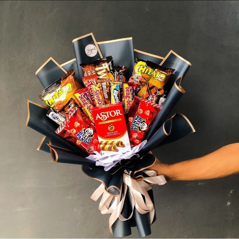 

buket snack coklat custom