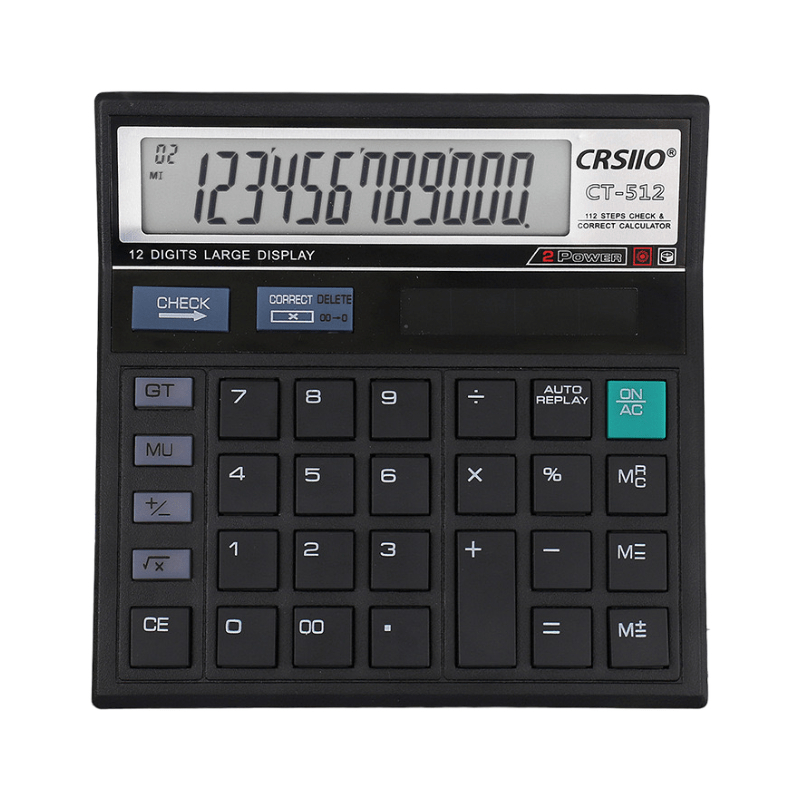 

LAHTE - KALKULATOR 12 DIGIT CT-512 / KALKULATOR DESKTOP MEJA KANTOR DAGANG MODEL MODEL CITIZEN / CALCULATOR CHECK DUAL 2 POWER / KALKULATOR HITUNG