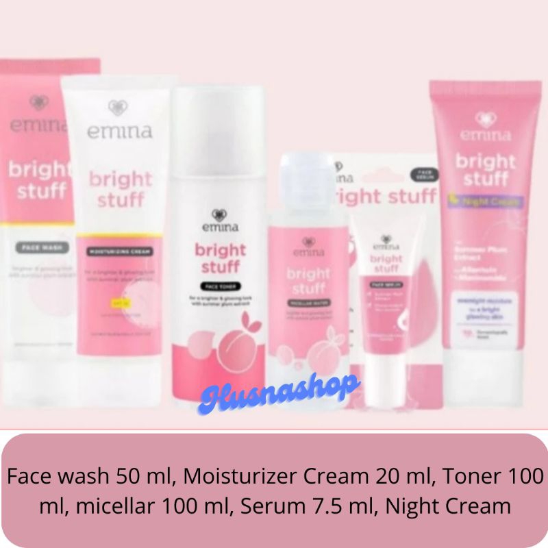 Bisa COD Paket Skincare Make Up Remaja Lengkap Ekonomis Emina Bright Stuff Mencerahkan Wajah Glowing