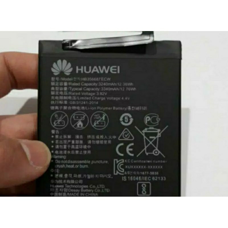 baterai ori huawei y6ii