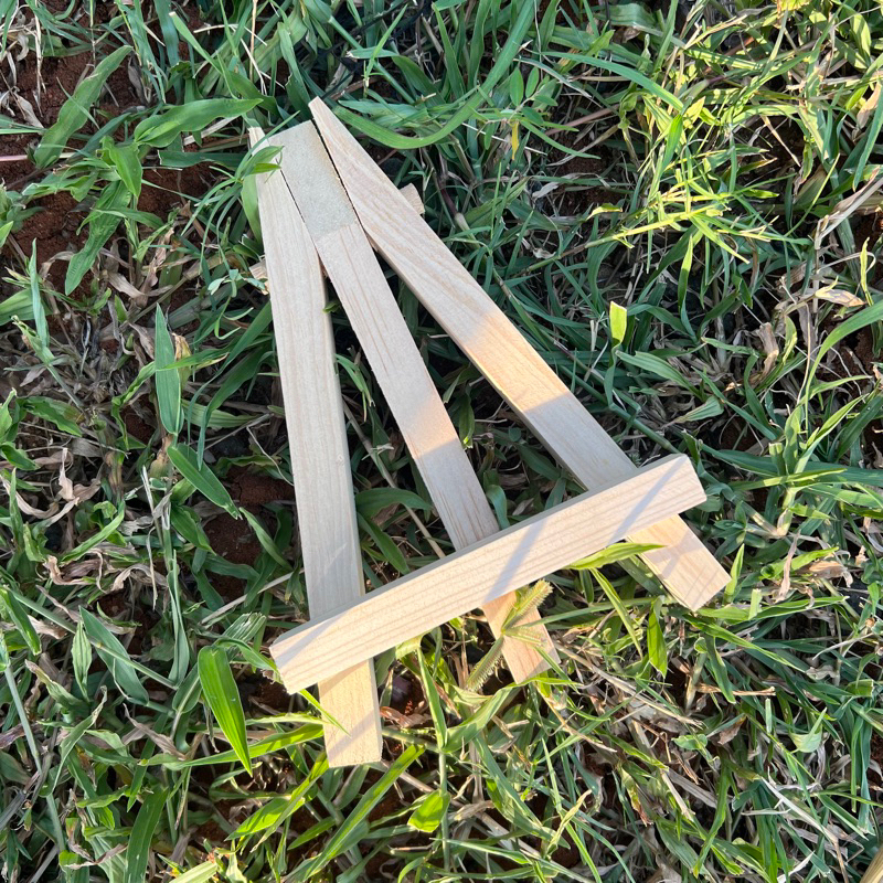 Tripod Kayu / Easel Wooden Penyangga Kanvas, Handphone, Kaca , Berukuran 30x19 | Easel | Kanvas | Pe