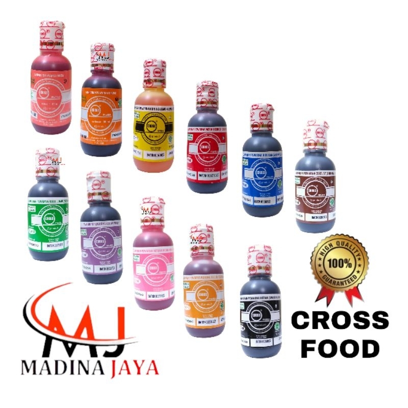 

Pewarna Cross /Pewarna makanan cair /Food Coloring 60ml