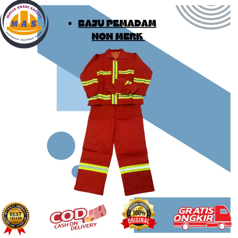 Baju Safety Pemadam Kebakaran Murah Baju+Celana+Sarung Baju Pemadam Kebaran